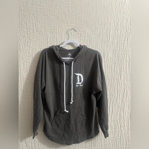 Disney Spirit Jersey Hoodie Unisex Small Full Zip Gray White Disneyland Resort